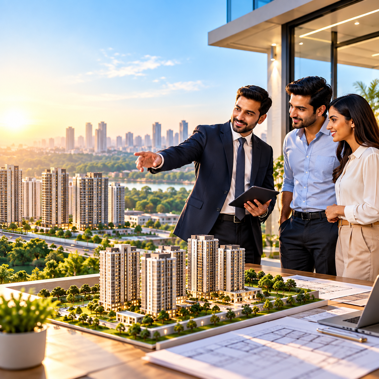 GoldenGate Realty advisors with clients